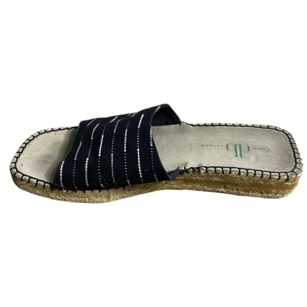 David Brooks Women's Patterned Textile Espadrilles Slide Sandals